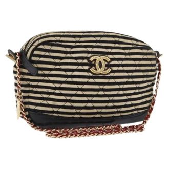 Chanel Pre-owned Vintage Canvas Mini Shoulder Bag - Dames - Pre-owned - Veelkleurig - Maat: ONE Size Leer
