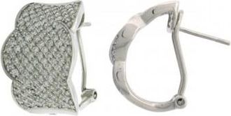 Allurez 1.80ct 14k White Gold Diamond Fancy Earrings