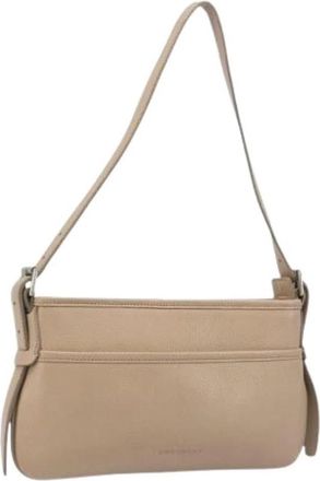 Burberry Pre-owned Vintage Schoudertas - Dames - Vintage Schoudertas - Beige - ONE Size - Leer - Vintage