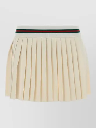 Gucci gg jersey mini skirt contrast stripes