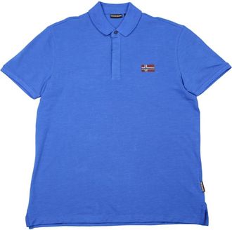 Napapijri Blauwe Lapis Stijlvolle Jas - Heren - Polos - Blauw - M - Tops