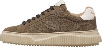 Voile Blanche Lipari Leren Sneakers - Dames - Sneakers - Groen - 40 EU - Leer - Schoenen
