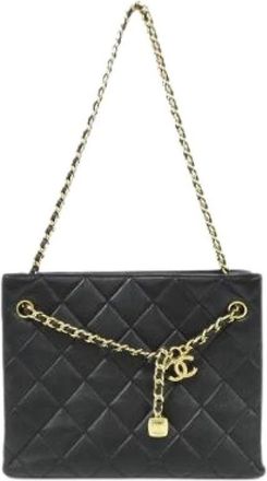 Chanel Borsa a spalla in pelle di agnello Pre-owned - - Pre-owned - Donna - Nero - ONE SIZE