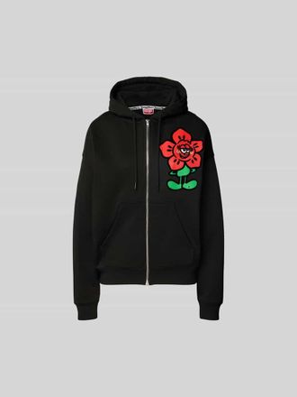 Kenzo Oversized Sweatjacke mit Rei&szlig;verschluss in Black, Gr&ouml;&szlig;e XS