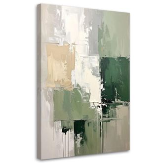 Feeby Impresi&oacute;n De Imagen, Abstracci&oacute;n En Tonos Verdes, 80x120