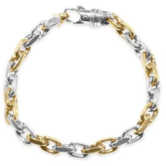 Pompeii3 Mens Link 14k Gold (39gram) or Platinum (63gram) 7mm Bracelet 8.5