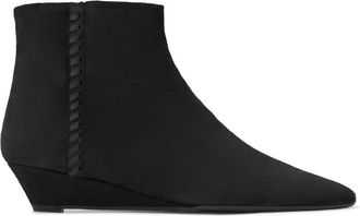 Castaner Tina Enkellaars - Dames - Sleehakken - Zwart - 41 EU - Leer - Schoenen