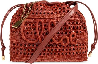 Chlo&eacute; Tassen, Dames, Rood, ONE Size, Leer, Zomer Bananentas Mini