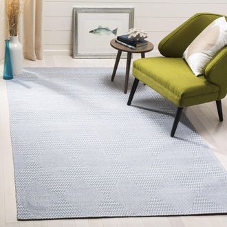 Safavieh Marbella Hand Made Area rug, Dark Blue / Ivory Contemporary Style Non-Shedding