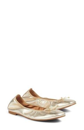 L.k. Bennett Trilly Ballet Flat in Gold-Champagne at Nordstrom Rack, Size 11