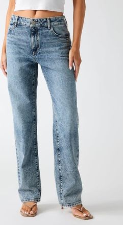Guess Gaia Low Rise Straight Leg Jeans in Skh1-Open at Nordstrom, Size 28 X 32
