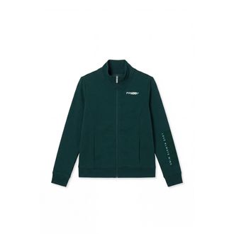 Freddy Felpa regular con zip e collo alto, logo ricamato su manica