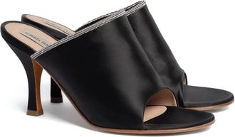 Alberta Ferretti Sandalen met verfraaide afwerking - Zwart