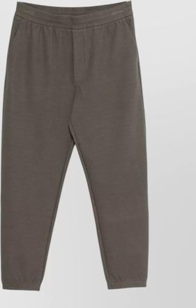 Emporio Armani tapered leg textured sweatpants side back pockets