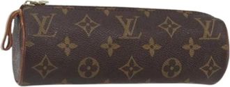 Louis Vuitton Pre-owned Bags, female, Brown, Size: ONE SIZE Pre-owned Canvas pouches