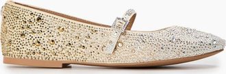 Steve Madden Womens Brissa Leopard Ballet Pumps - Gold - Size: 7