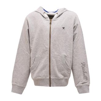 Hackett Zip-throughs, male, Gray, 8 Y, Felpa Full Zip Hk580313/901