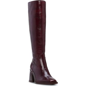 Vince Camuto Sangeti Knee High Boot in Dark Mahogany at Nordstrom Rack, Size 7.5 Wide Calf