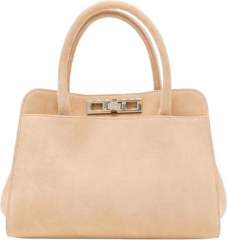 Fabiana Filippi Dames, Tassen, Beige, Maat: ONE Size Leer