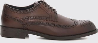 HUGO BOSS Scarpe Derby Tayil in pelle liscia con dettagli brogue a coda di rondine