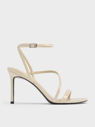 Charles & Keith Andricia Patent Strappy Stiletto Sandals
