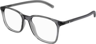 Montblanc Grijze Klassieke Bril - Heren - Brillen - Grijs - 54 MM - Accessoires