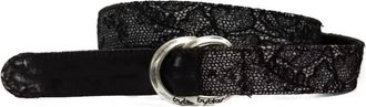 Byblos Womens Wool Belt In Black