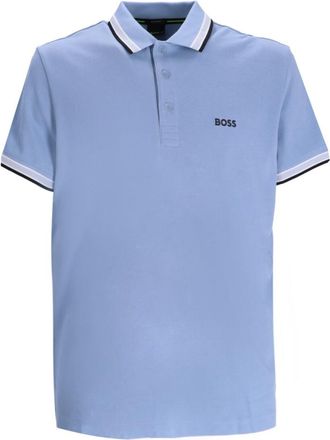 HUGO BOSS Light Blue Regular Fit Logo Polo