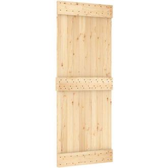vidaXL Puerta Narvik Madera Maciza Pino 80x210 Cm Vidaxl