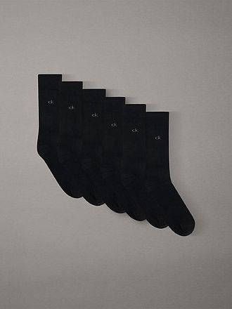 Calvin Klein 6-pack crewsokken met logo