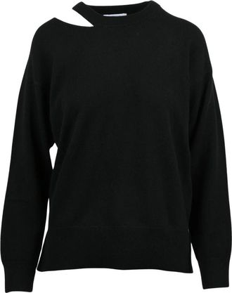 Alpha Studio Pullover Girocollo - Dames - Ronde hals truien - Zwart - XS - Wol - Truien & Vesten