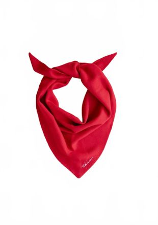 TBCo Womens Merino Triangle Scarf In Red