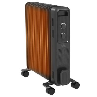 HOMCOM Oil Filled Radiator Portable Space Heater W/ 11 Fin - 3 Heat Settings | TJ Hughes