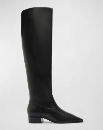 Schutz Helena Leather Over-The-Knee Boots