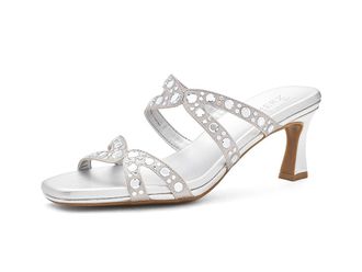 Naturalizer Kimi Womens Sandals Silver Satin : 6.5 W (C), Synthetic