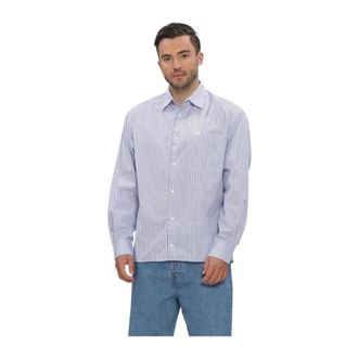 Filling Pieces Exclusives Dress Shirt Striped - Heren - Overhemden - Blauw - Maat: L
