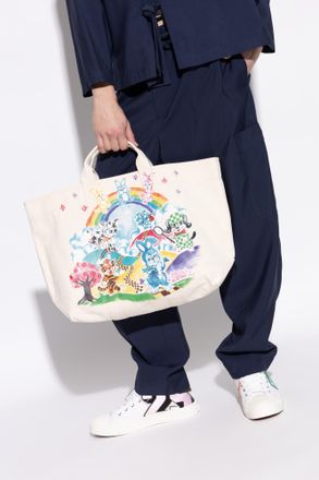 Kenzo Large Shopper-type Handbag, Mens, Cream