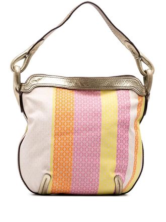 Loewe 2007 Anagram Canvas New Road shoulder bag - Pink