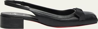 Christian Louboutin 30mm Mamaflirt Sling Ballerina Slingback Pumps
