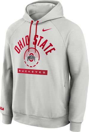Nike Ohio State Courtside Nike Mens Dri-FIT College Pullover Hoodie in Grey | 04EJ0CF1LJT-M18