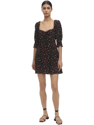 Rixo Larissa Printed Mini Dress