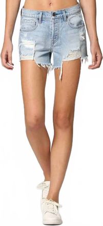 Hidden Jeans Kenzie Mid Rise Shorts In Light Blue