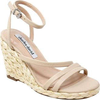 Charles by Charles David Rylee Leather Wedge Sandal