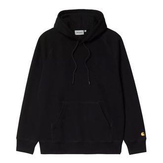 Carhartt Work in Progress Carhartt Wip, Hoodies, male, Black, Size: XL Hooded Chase Sweatshirt