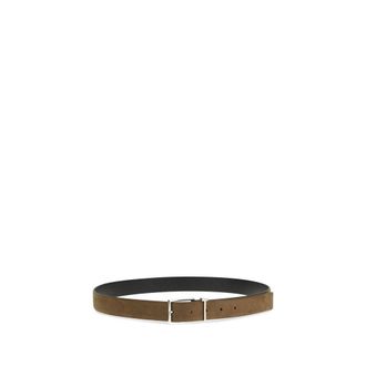 Tom Ford Mens Brown Calf Leather Bos Taurus Regular Belt