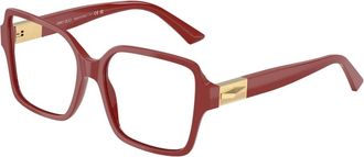 Jimmy Choo London Stijlvolle Brillen - Dames - Brillen - Rood - 54 MM - Accessoires
