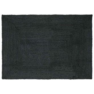 vidaXL Alfombras De &Aacute;rea Rectangular Gris Oscuro 160 X 230 Cm Yute Vidaxl
