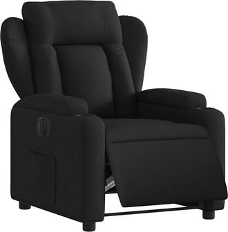 vidaXL Vidaxl - Sill&oacute;n Reclinable El&eacute;ctrico De Tela Negro