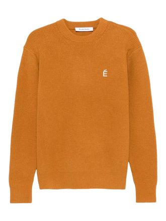 Études Studio ribbed round-neck sweater - unisex - RWS Wool/Recycled Nylon - 2 - Orange