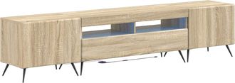 vidaXL Cabinet De Tv Led De 5 Piezas Roble Sonoma Madera De Ingenier&iacute;a Vidaxl